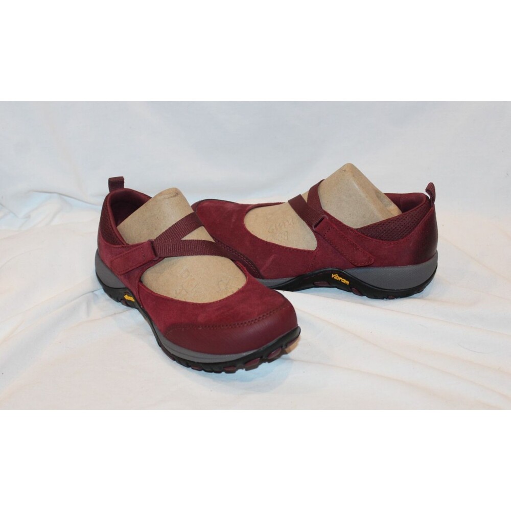 Dansko Primrose Women's Waterproof Wine Red‎ Suede Mary Jane Loafers EU 37 US 6